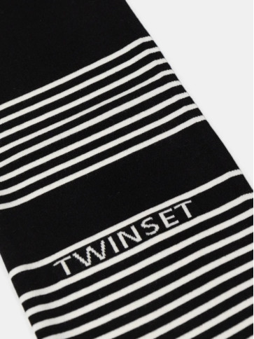 Шарф / Білий / чорний