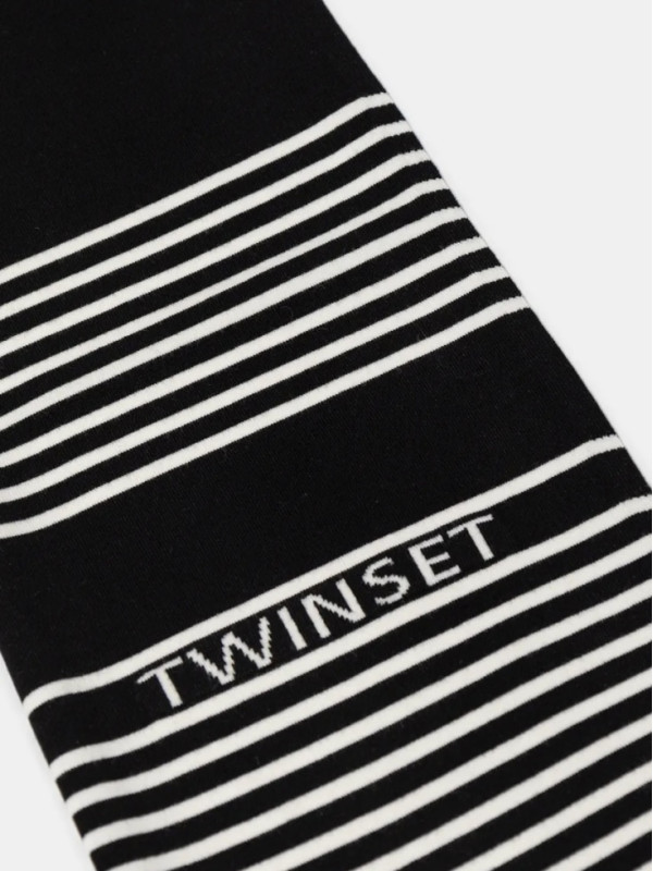 Шарф / Білий / чорний