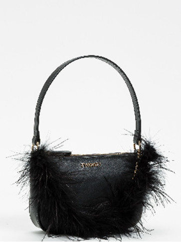 Маленька сумка з пір'ям / Чорний