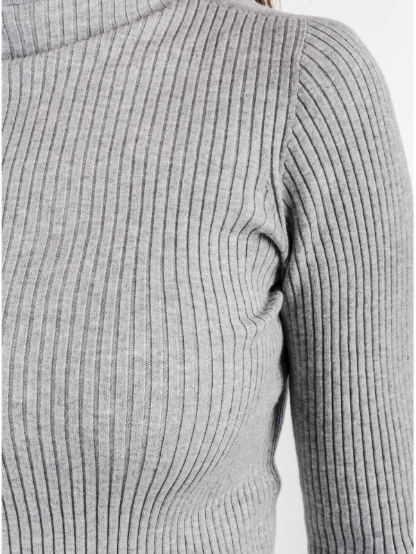 Светр з капюшоном / Сірий Меланж