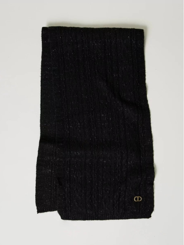 В'язаний шарф / Чорний