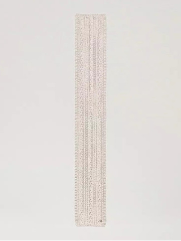 В'язаний шарф / Білий крем