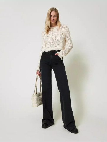 Джинси кльош / Денім чорний