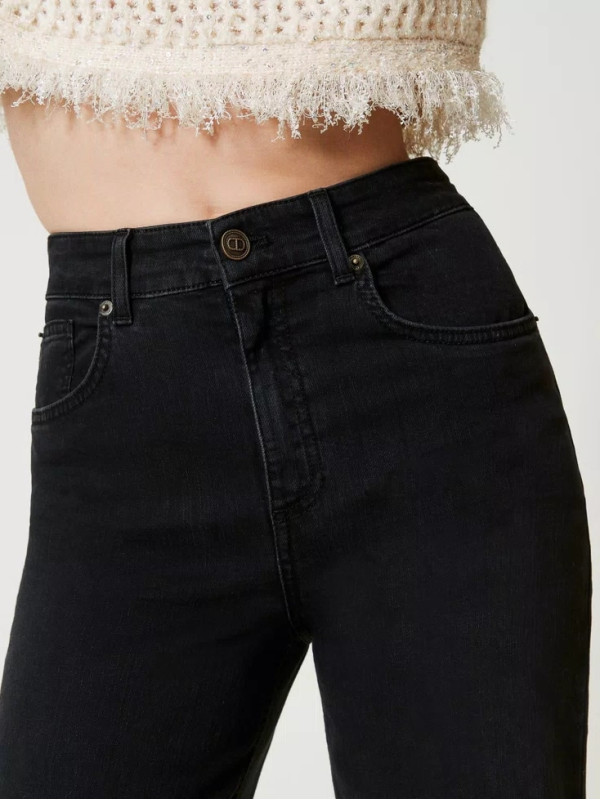 Джинси кльош / Денім чорний