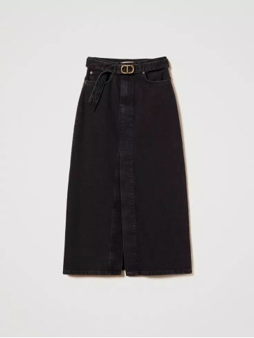 Джинсова спідниця / Денім чорний