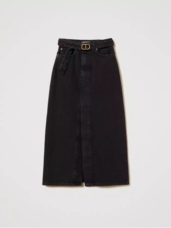 Джинсова спідниця / Денім чорний