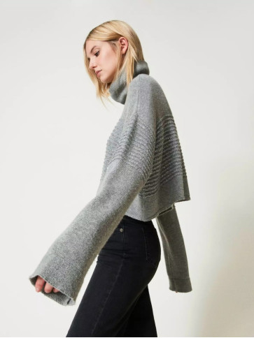 Вовняний светр / Сірий Меланж