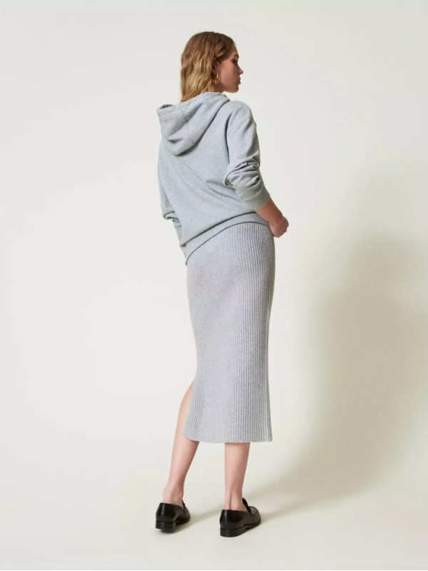 Спідниця міді / Сірий / сріблястий