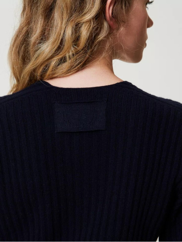 Светр з вовни / Індіго