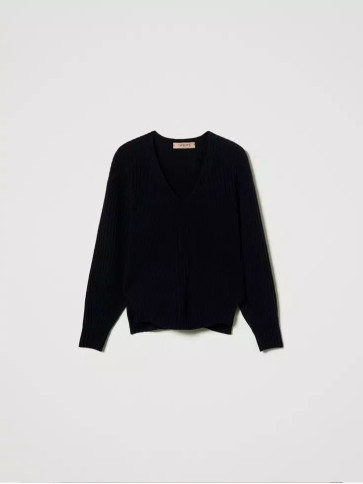 Светр з вовни / Індіго