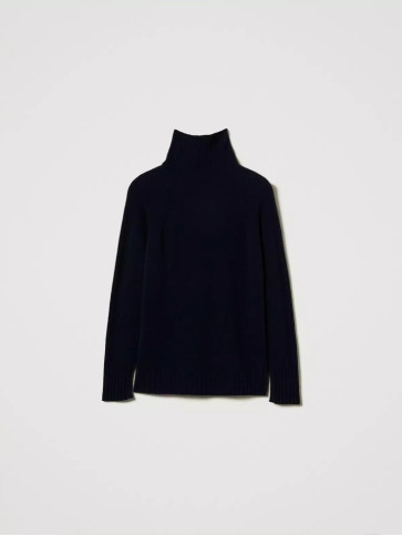 Водолазка з вовни / Індіго