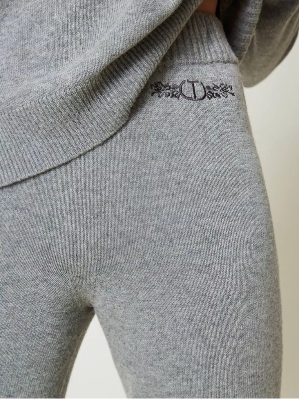 Штани / Сірий теплий меланж