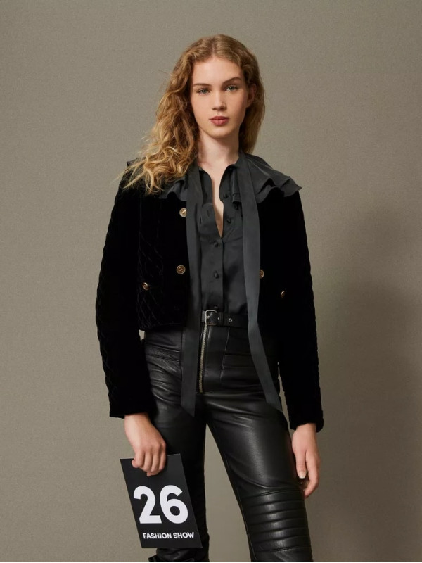 Жакет оксамитовий / Чорний