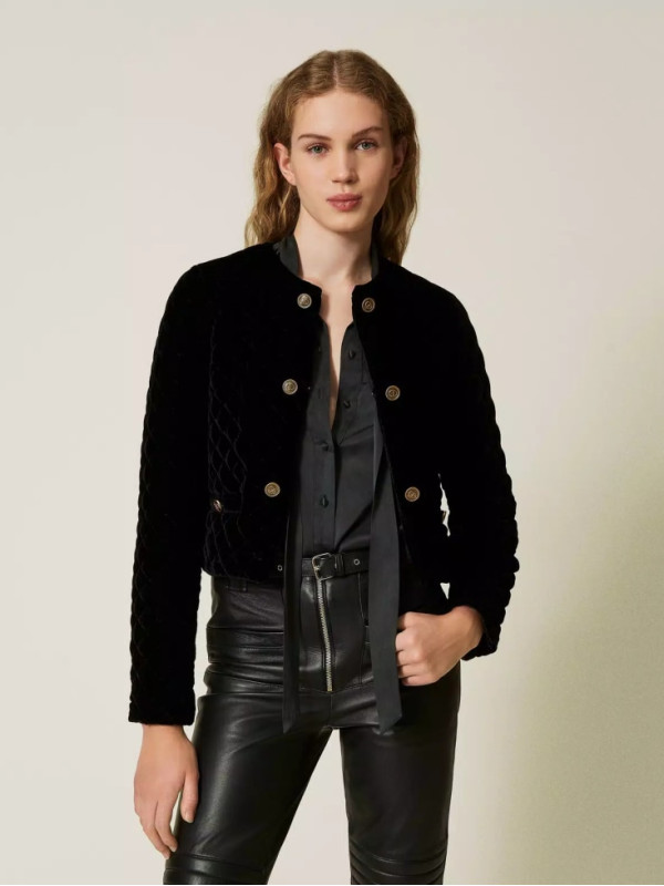 Жакет оксамитовий / Чорний