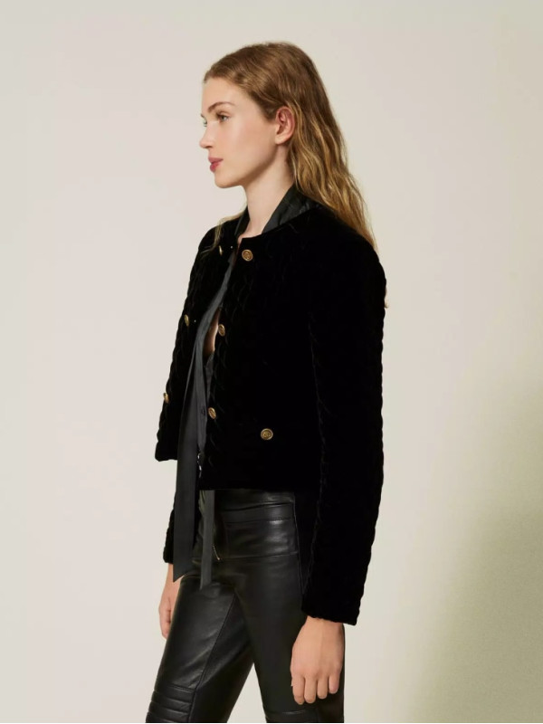 Жакет оксамитовий / Чорний