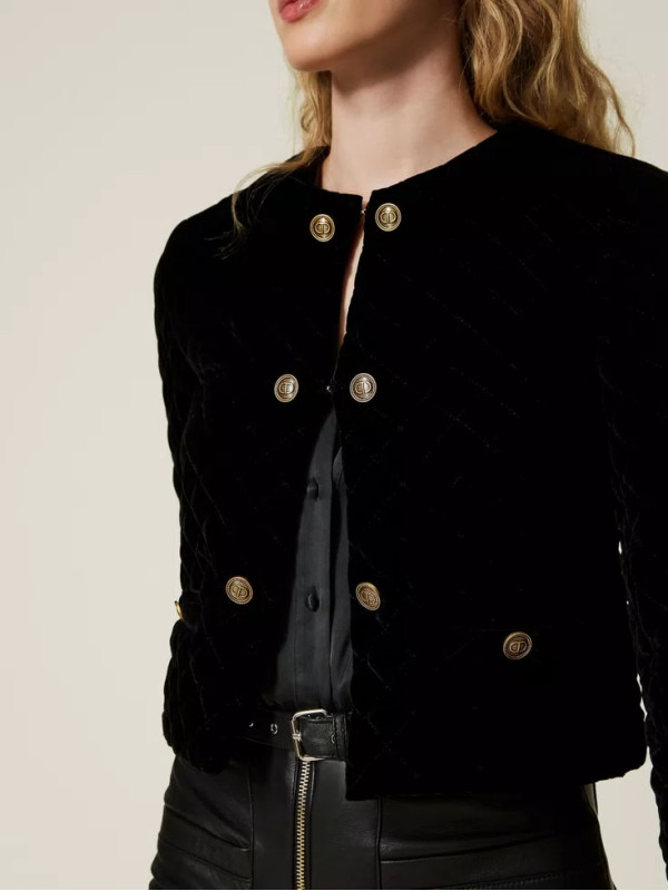 Жакет оксамитовий / Чорний