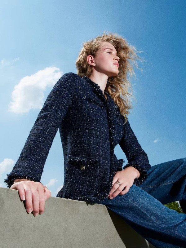 Жакет / Букле синій