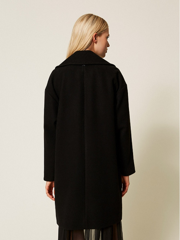 Двобортне пальто / Чорний