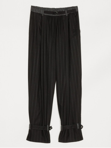 Штани/Чорний в смужку