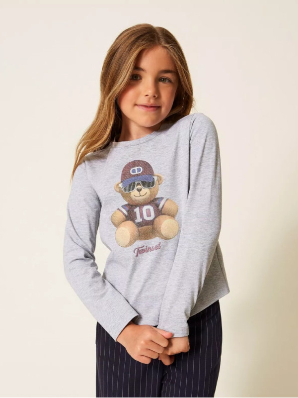 Лонгслів/Сірий меланж