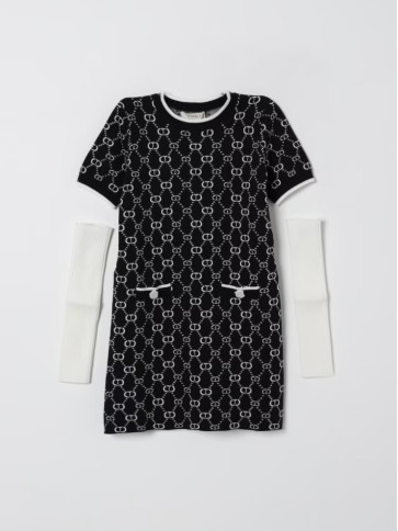 Сукня в'язана/Чорний / Білий