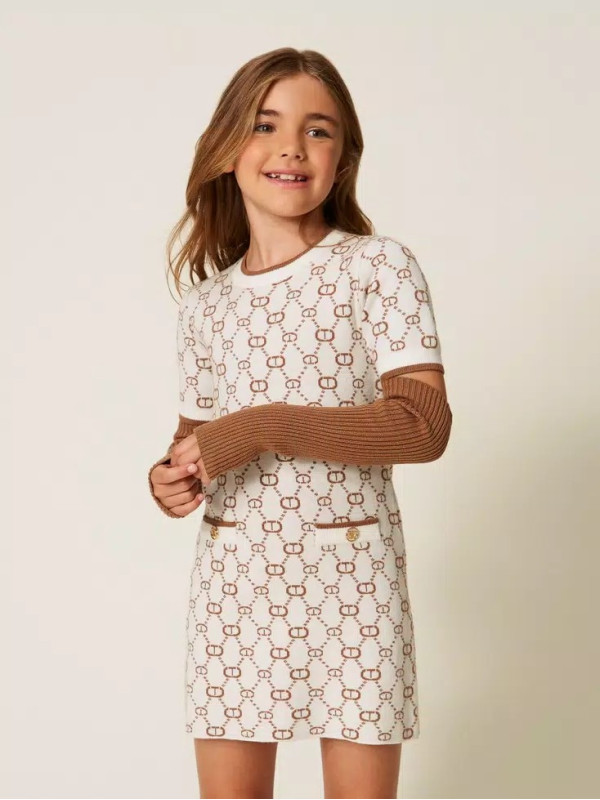 Сукня в'язана/Папірус / Верблюжий