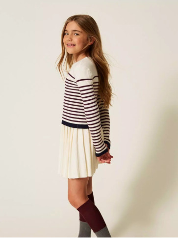 Джемпер/Папірус / Бордо