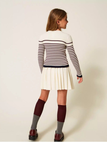 Джемпер/Папірус / Бордо