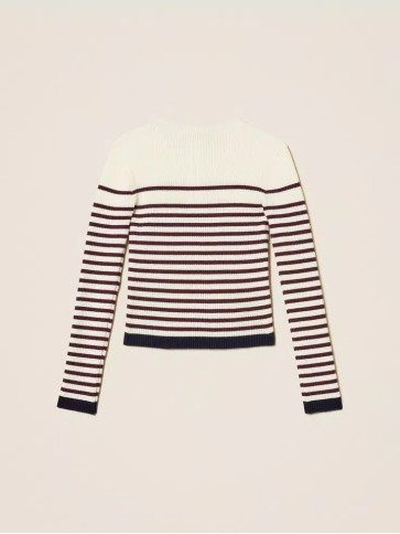 Джемпер/Папірус / Бордо