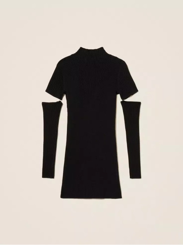 в'зана сукня/Чорний