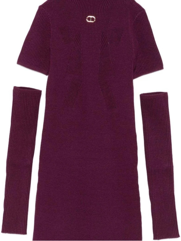 в'зана сукня/Бордовий