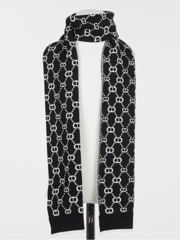Шарф/Чорний / Білий