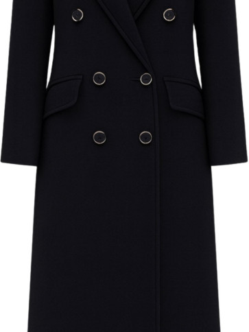 Двобортне пальто/Чорний
