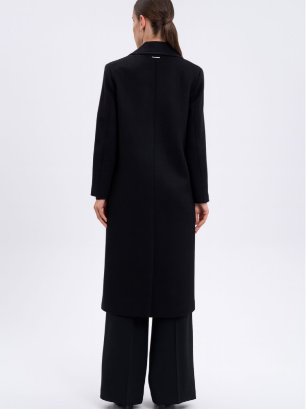 Двобортне пальто/Чорний