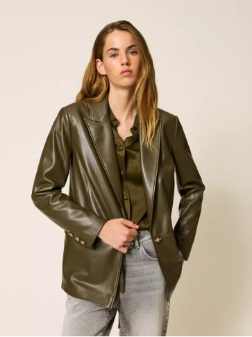 Блайзер під шкіру/Зелені оливки