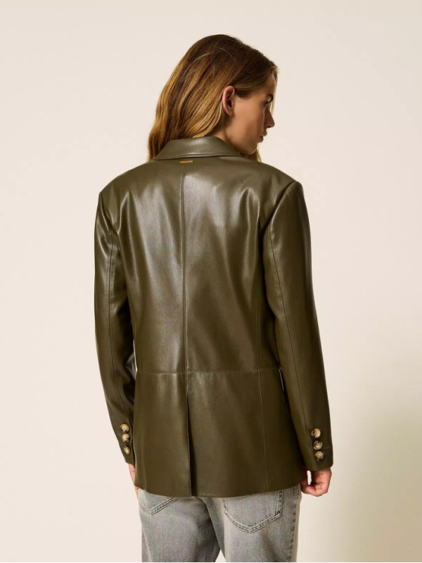 Блайзер під шкіру/Зелені оливки