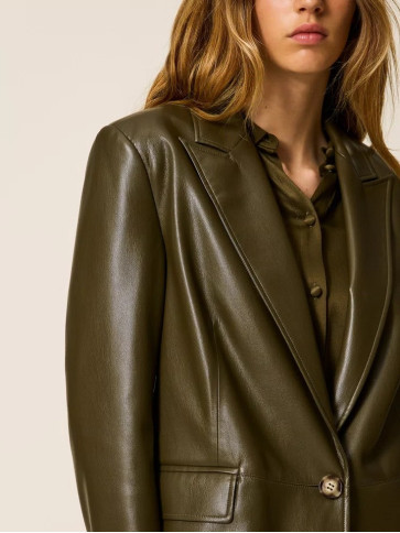 Блайзер під шкіру/Зелені оливки