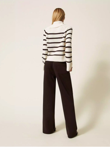 Штани палаццо/Чорний шоколад