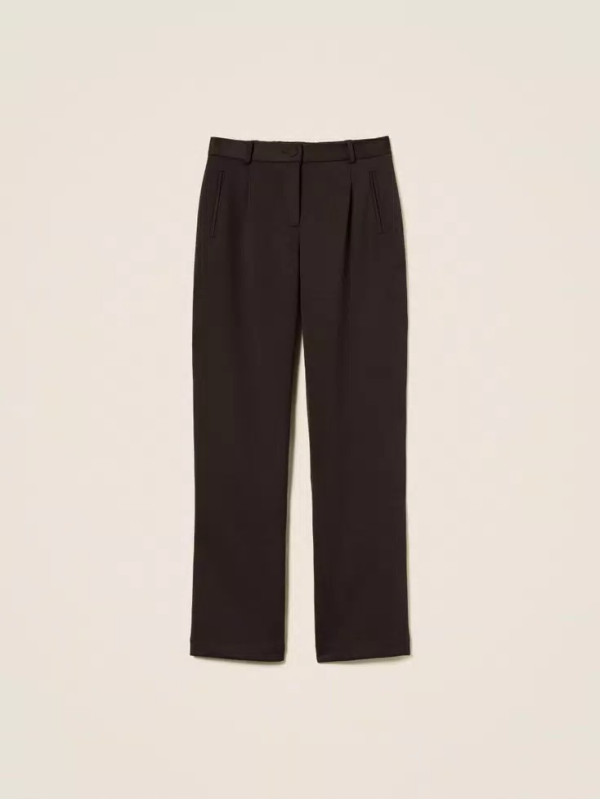 Штани палаццо/Чорний шоколад