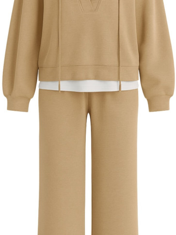 Костюм / Верблюжий / білий