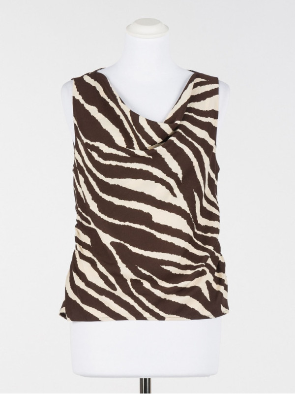 Топ/Зебра принт