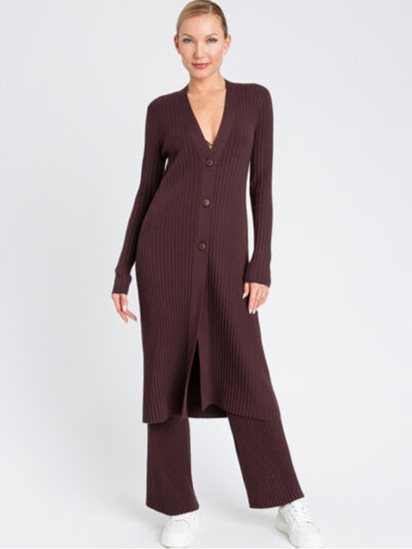 Сукня - кардіган/Чорний шоколад