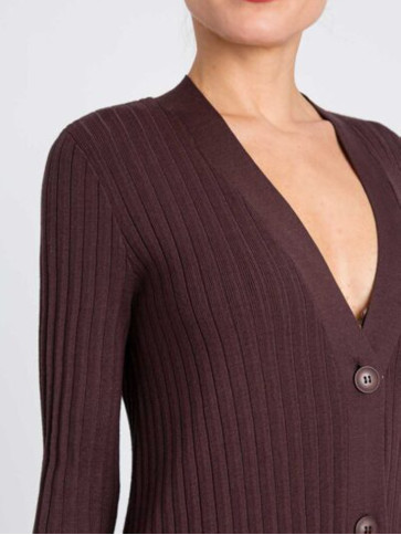 Сукня - кардіган/Чорний шоколад