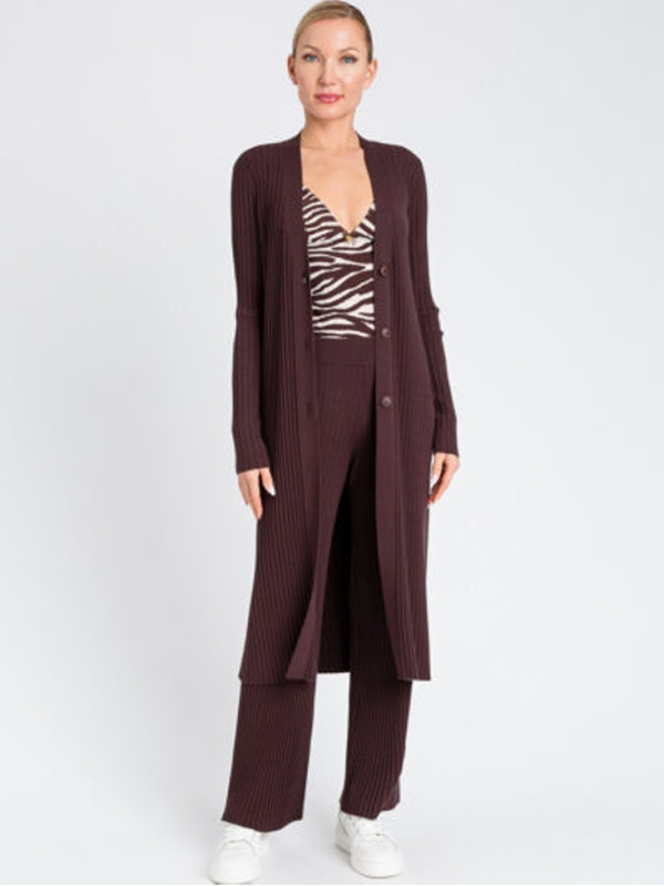 Сукня - кардіган/Чорний шоколад