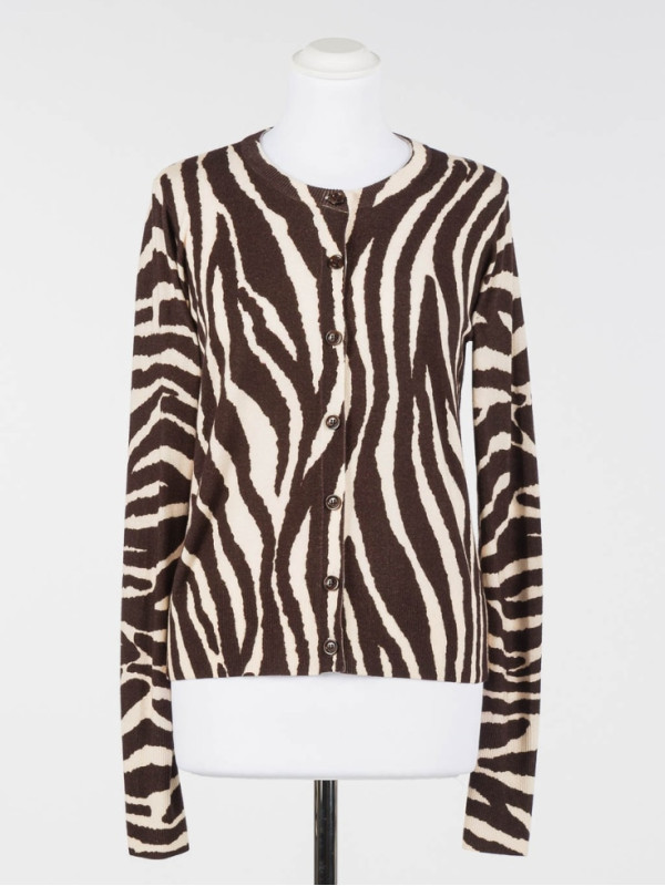Кардіган/Зебра принт