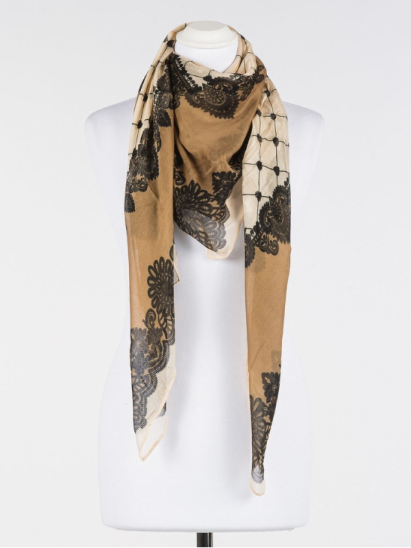 Хустка/Чорний / пісок