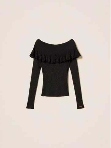 Джемпер / Чорний люрекс