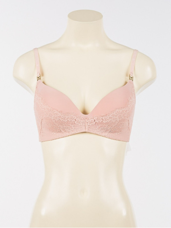 Бюстгальтер пуш-ап/Рожевий пил