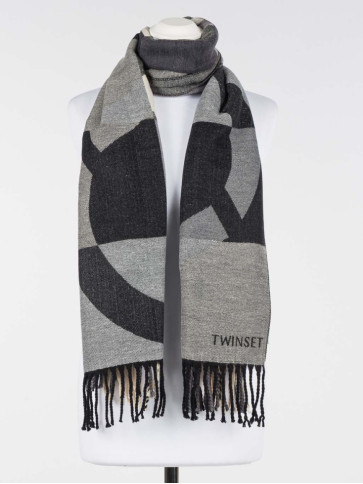 Палантін/Сірий меланж