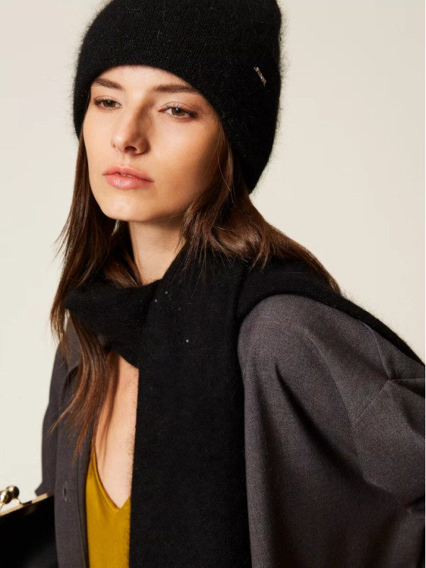 В'язана шапка/Чорний